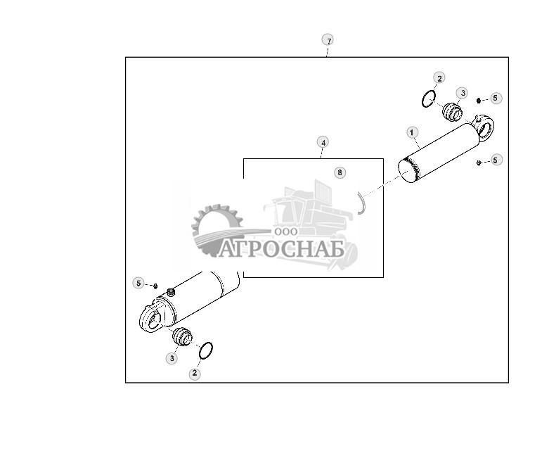 Lift Cylinder, 90 mm, Single Acting - ST288204 701.jpg